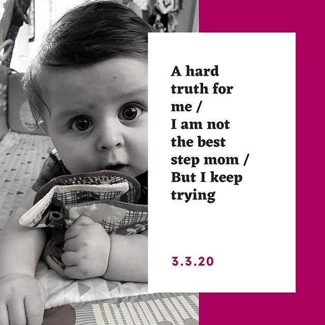 This has been weighing on me heavily lately. Being a stepmom is far and away harder than being a bio-mom. You have no idea what your role is in any situation and even in the ideal circumstances (which we have, thank god - @momogiles is the best co-pa