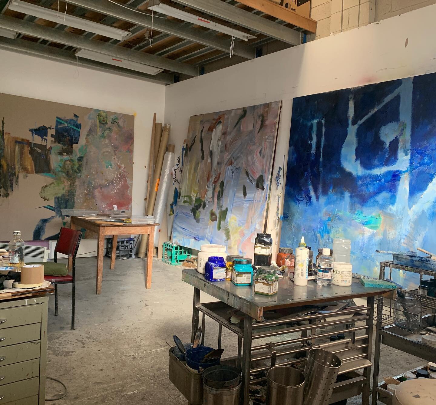 Studio April 2022  #artiststudio #studioviews_daily