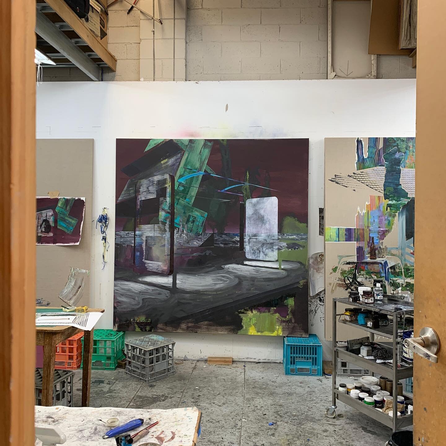 Studio February 2022 #artiststudio #studioviews_daily #figurative_painters #WIP