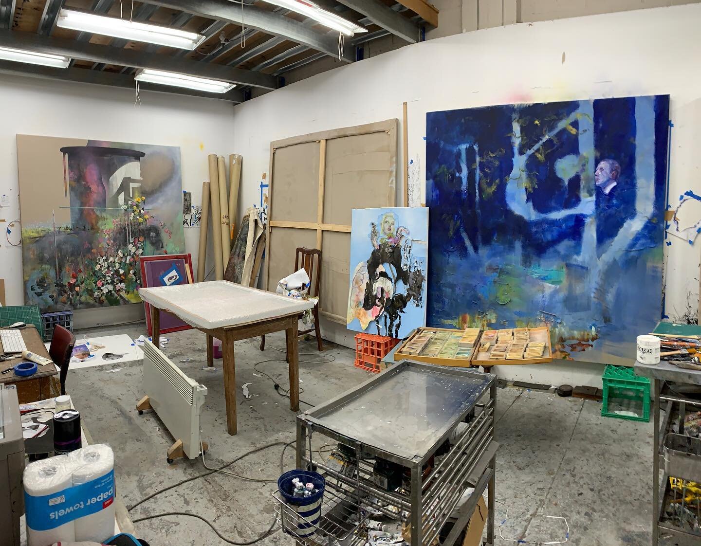 Studio September 2022.  #artiststudio #studioviews_daily #figurative_painters #WIP