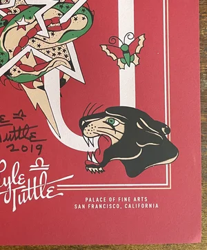 SIGNED LT 70th Retrospective Print- True Red, 7 LT Designs — The