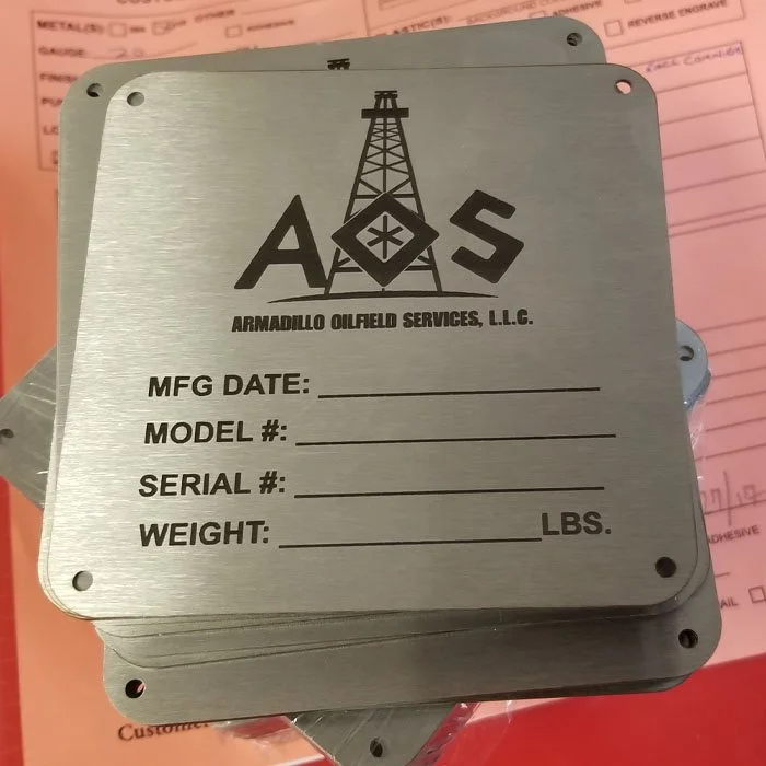 Industrial Marking - Engrave It Houston - Steel Plate Marking