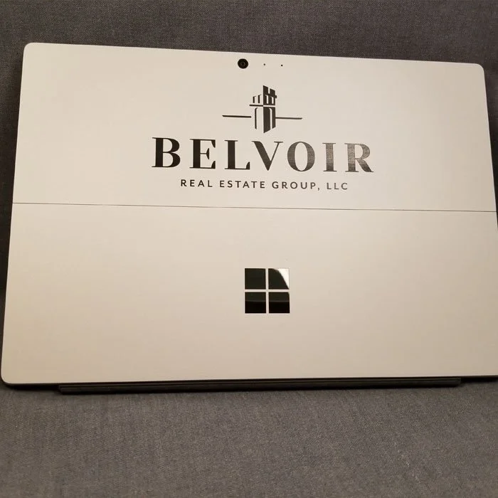 branding - custom engraved tablet