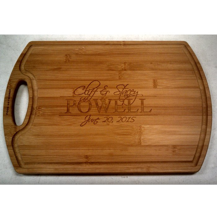 custom engraved cutting board - realtor gift