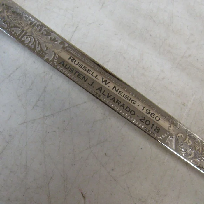 personalized engraved sword