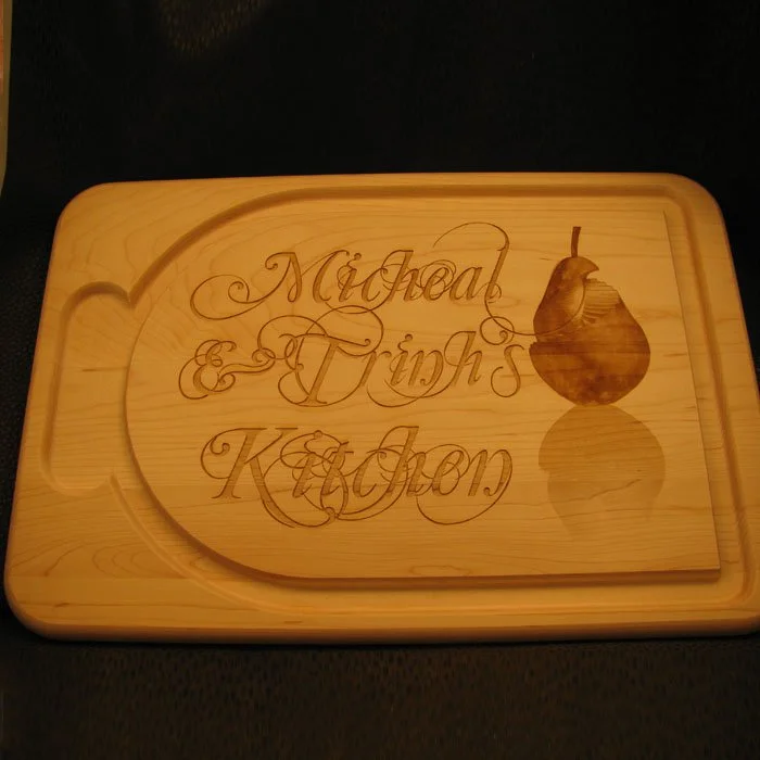 personalized wood burning cutting board