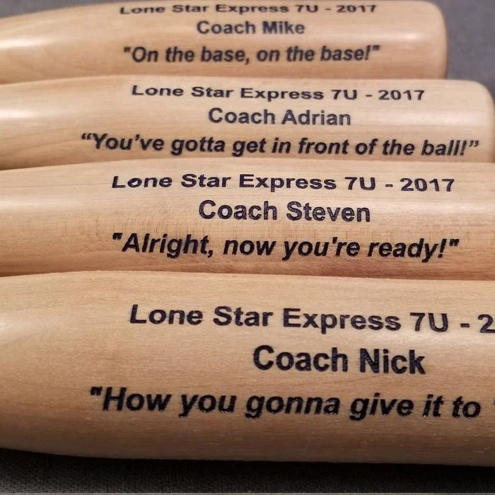 custom engraved personalized baseball bat