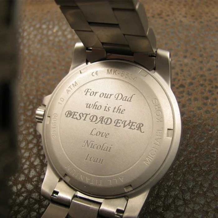 personalized engraved watch - fathers day gift