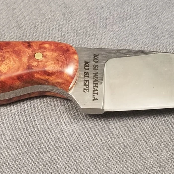 custom engraved knife hilt