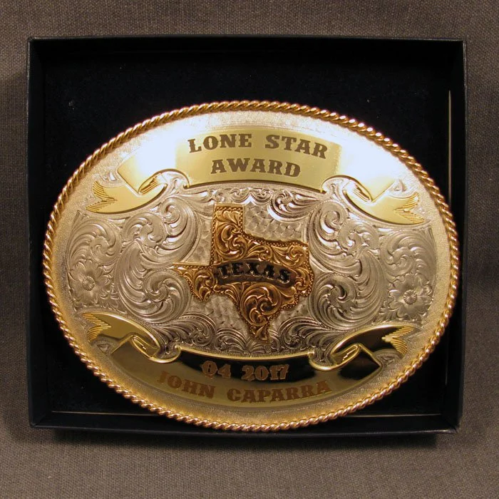 personalized belt buckle