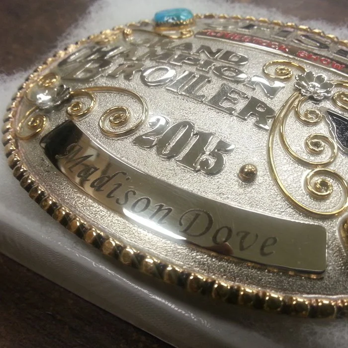 custom engraved belt buckle