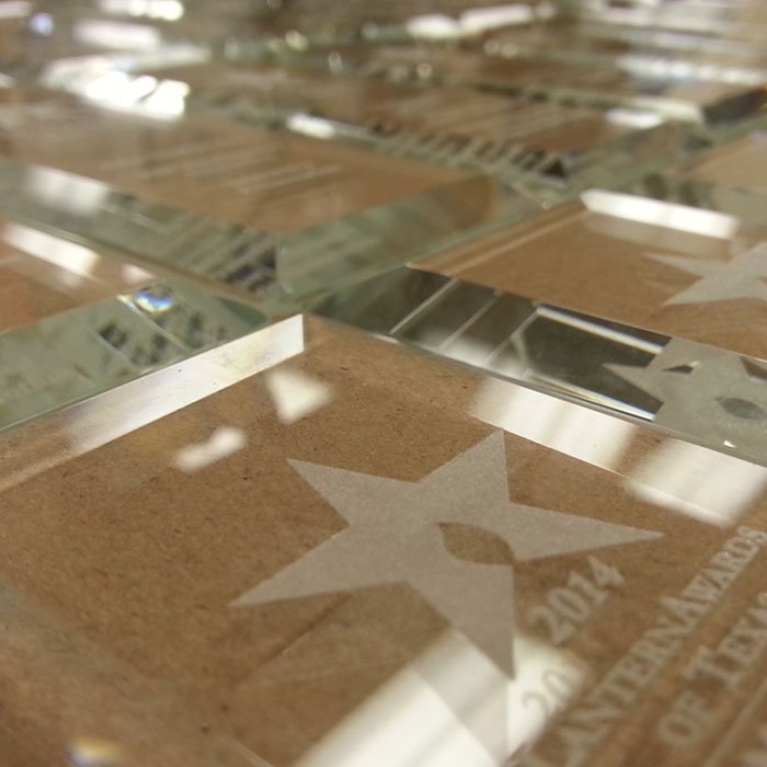 custom engraved glass awards