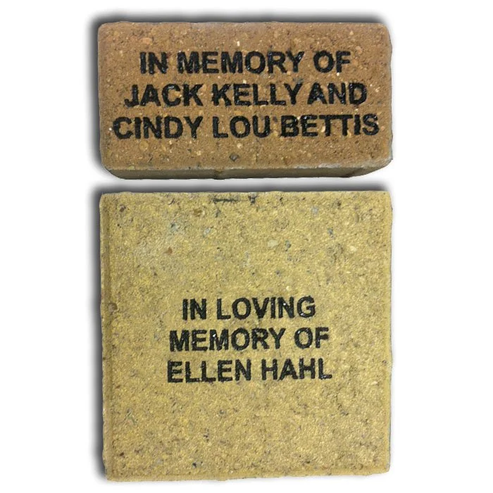 custom brick engraving