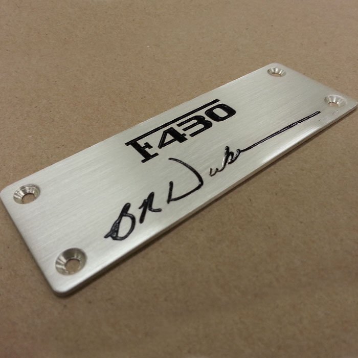custom metal plate
