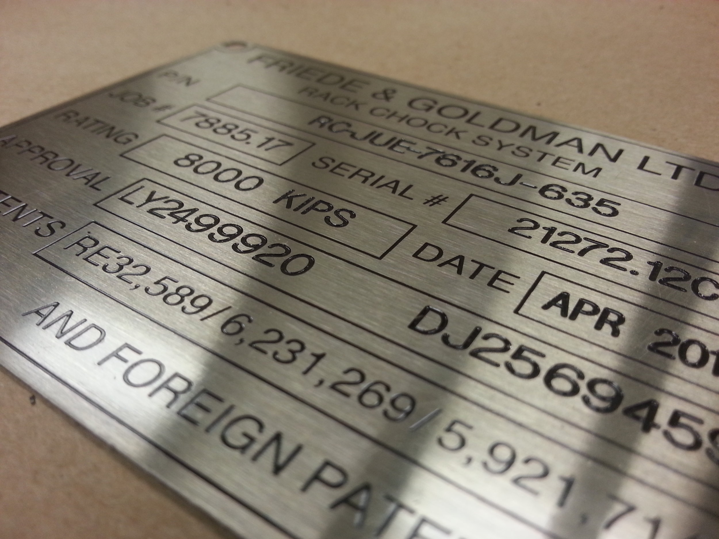 Engraved Metal Tags - Laser Engraved Tags