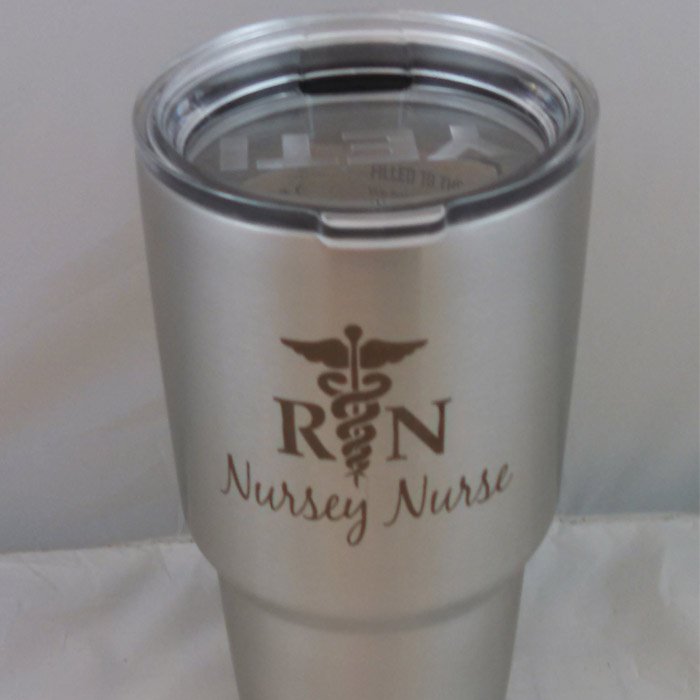 YETI Hey Nurse Design Engraved w/Custom Name YETI Rambler | DoGoodDesigns