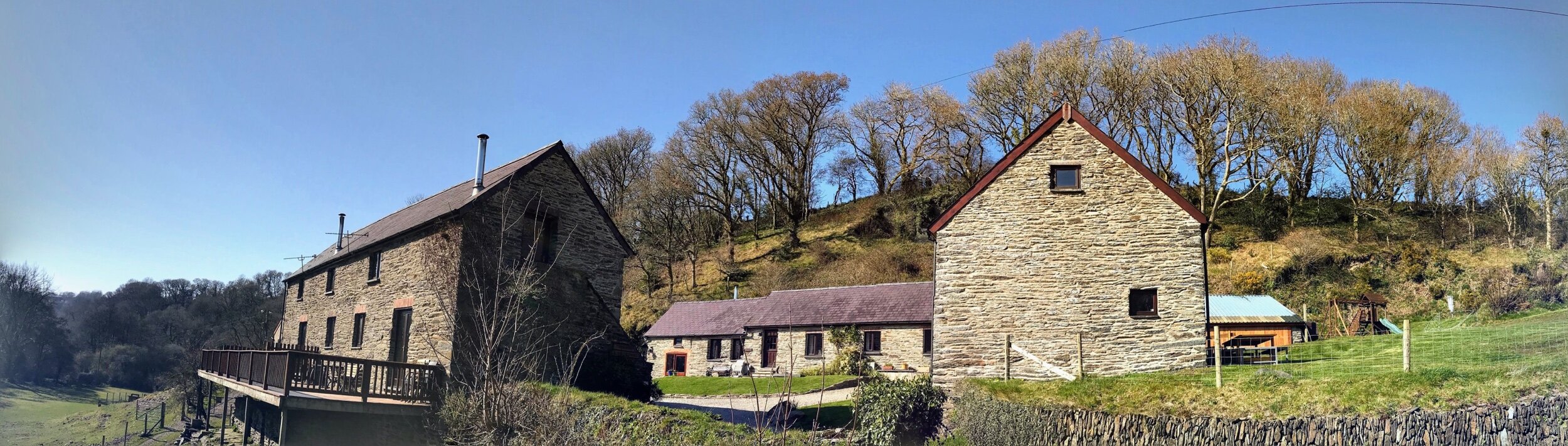 Panorama of the holiday cottages
