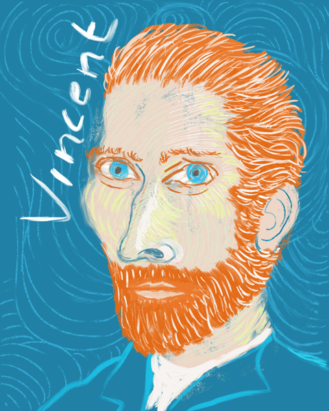 Vincent van Gogh, Procreate drawing