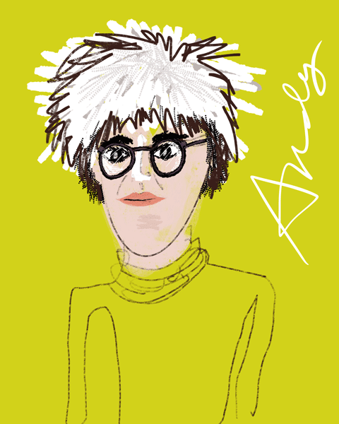 Andy Warhol, Procreate drawing