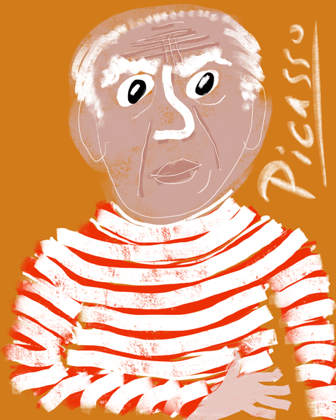 Pablo Picasso, Procreate drawing