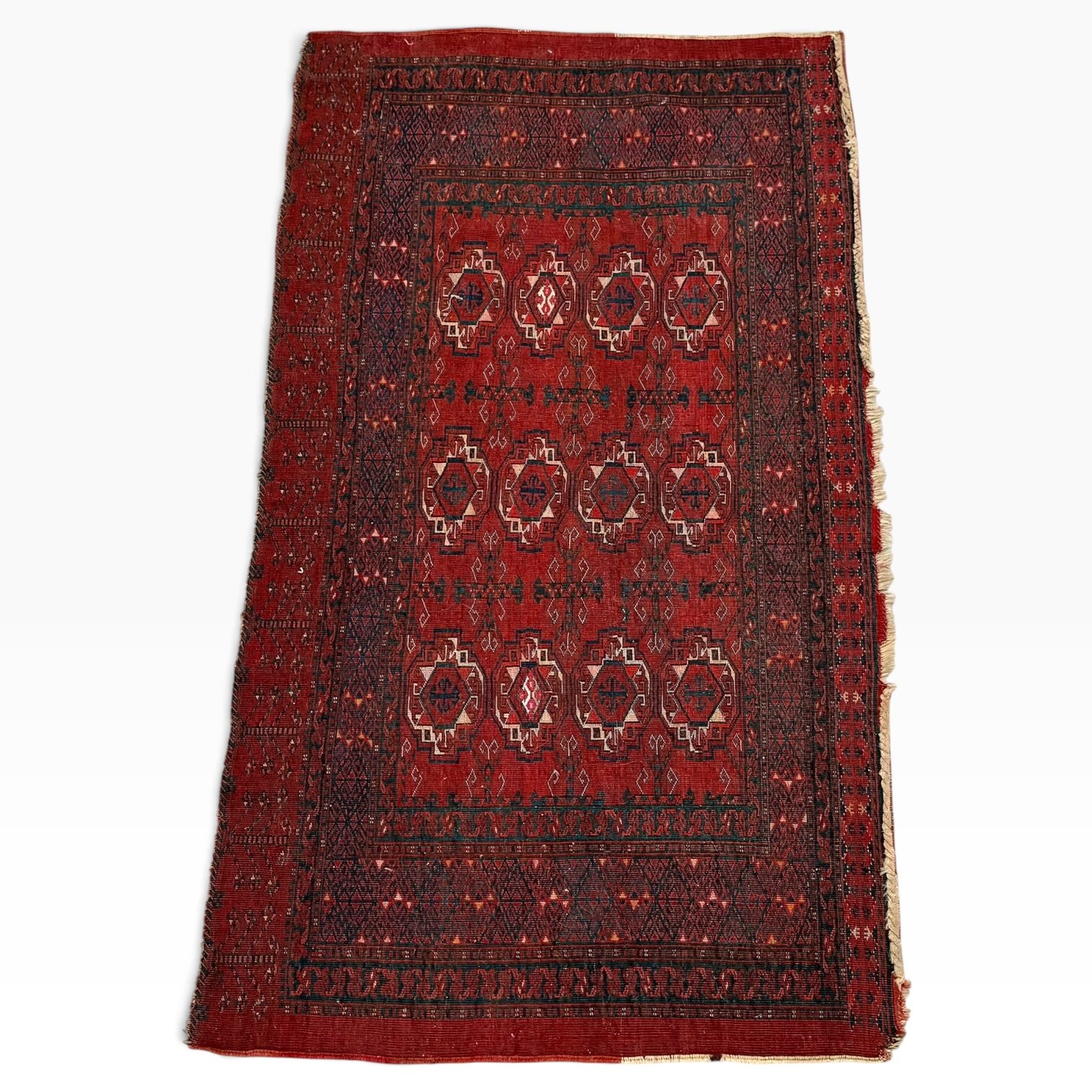 32" x 84" Antique Turkmen Boukhara Horse Cover "Chuval" Style Rug
