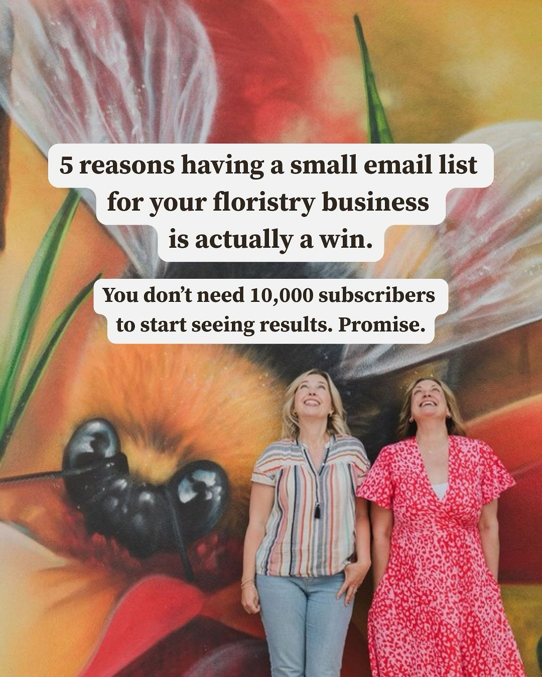 Your list is small but mighty...

...and you&rsquo;re about to make it work harder than your Instagram ever has!

As a two-woman business, we always try and keep things personal. Real chats. Genuine replies. The kind of connection that makes someone 
