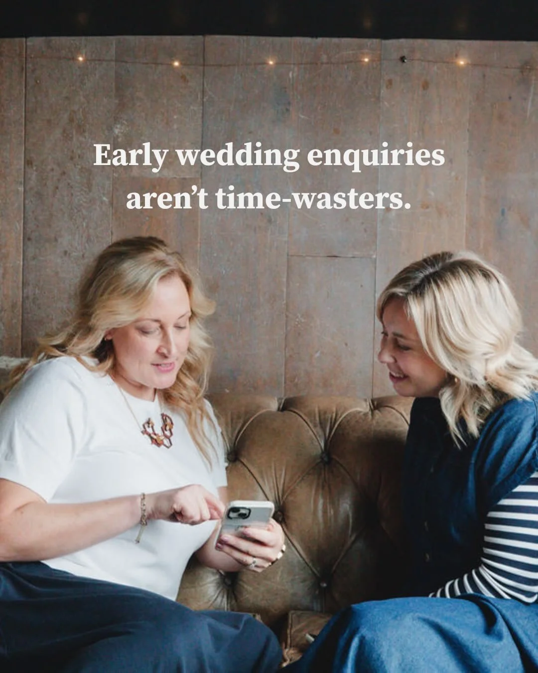 January wedding enquiries can feel exciting&hellip; and exhausting.

Lots of enthusiasm.
Very few firm details.

But here&rsquo;s the thing.&nbsp;

Early enquiries aren&rsquo;t meant to convert straight away.
They&rsquo;re future bookings in the maki