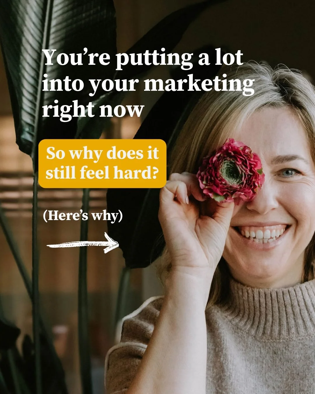 If your marketing has been feeling like&hellip; a lot lately 😅

&hellip;and yet you&rsquo;re thinking,&nbsp;&ldquo;why does this feel so hard?&rdquo;

It&rsquo;s not because you&rsquo;re doing it wrong.

It&rsquo;s usually because you&rsquo;re doing