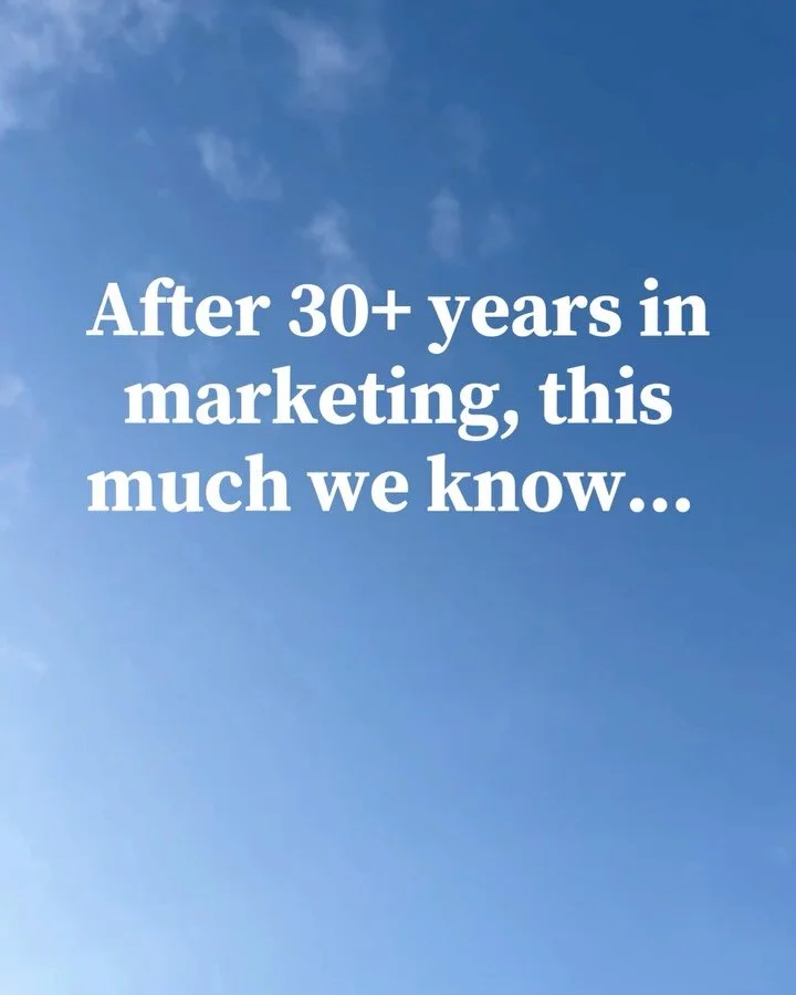 After 30 years in marketing, we&rsquo;ve made mistakes, changed our minds, chased shiny objects, ignored shiny objects and learned a thing or two along the way 😅

So we thought we&rsquo;d share some of the truths we keep coming back to.

Some useful