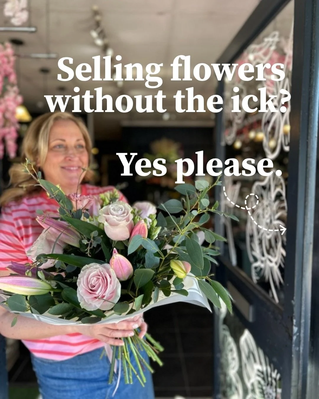 &ldquo;Selling&rdquo; - just the word itself can give us the ick. How about you?

You know you need to talk about your offers.
You know people need to know what you do.
You know your flowers are lovely.

But somehow, whether it&rsquo;s chatting with 