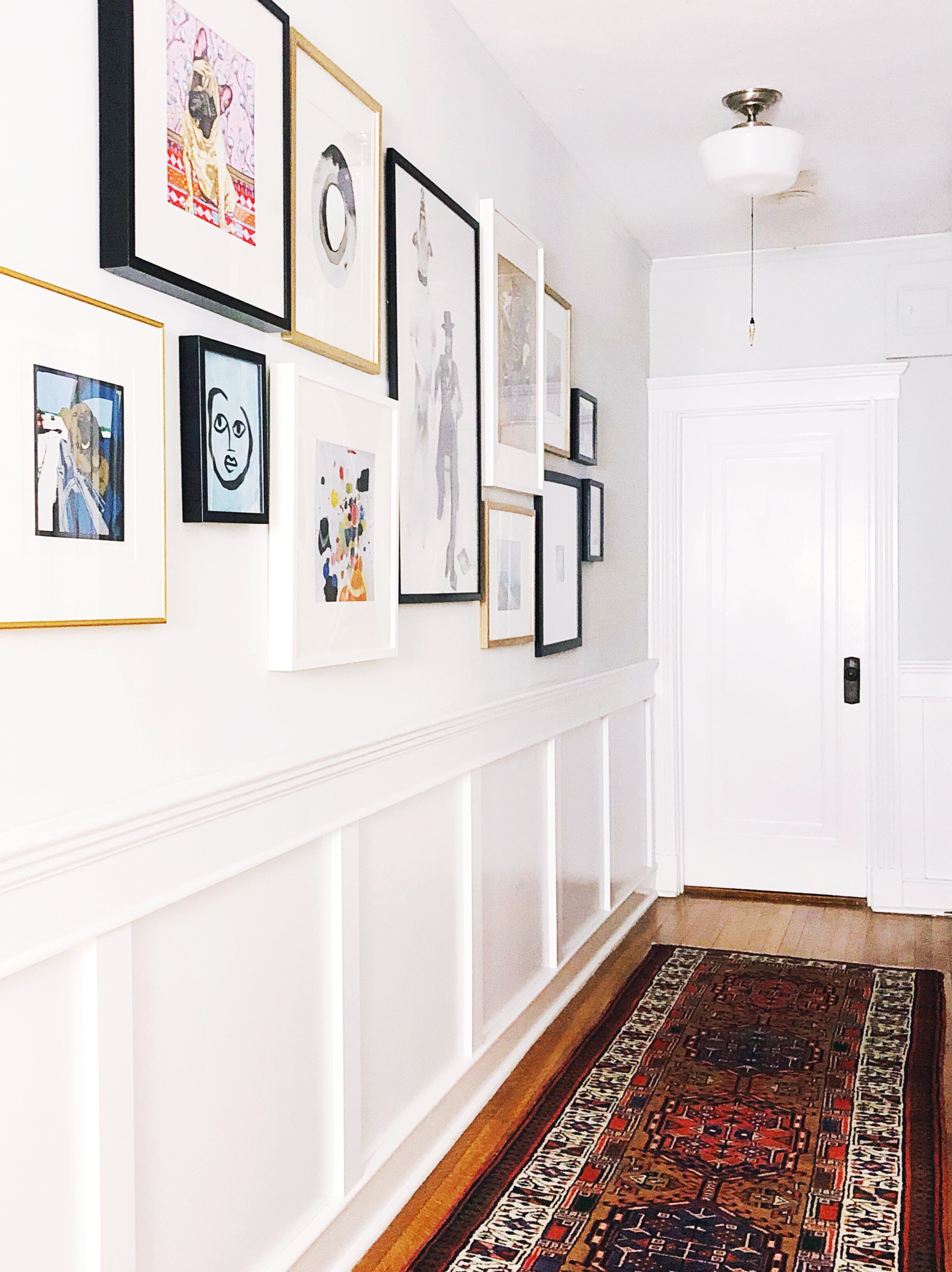 off white trim with white walls