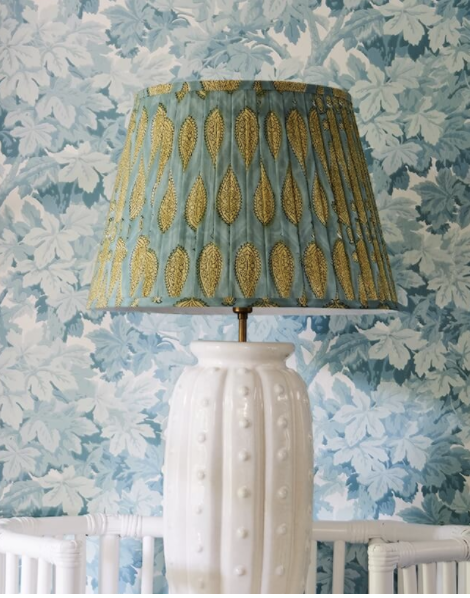 Pleated Lamp Shade Blog Trim, How To Make A Pleated Silk Lampshade