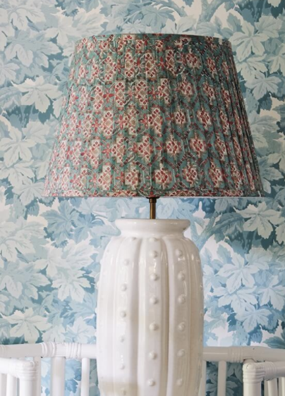 Pleated Lamp Shade Blog Trim, How To Make A Pleated Fabric Lamp Shade