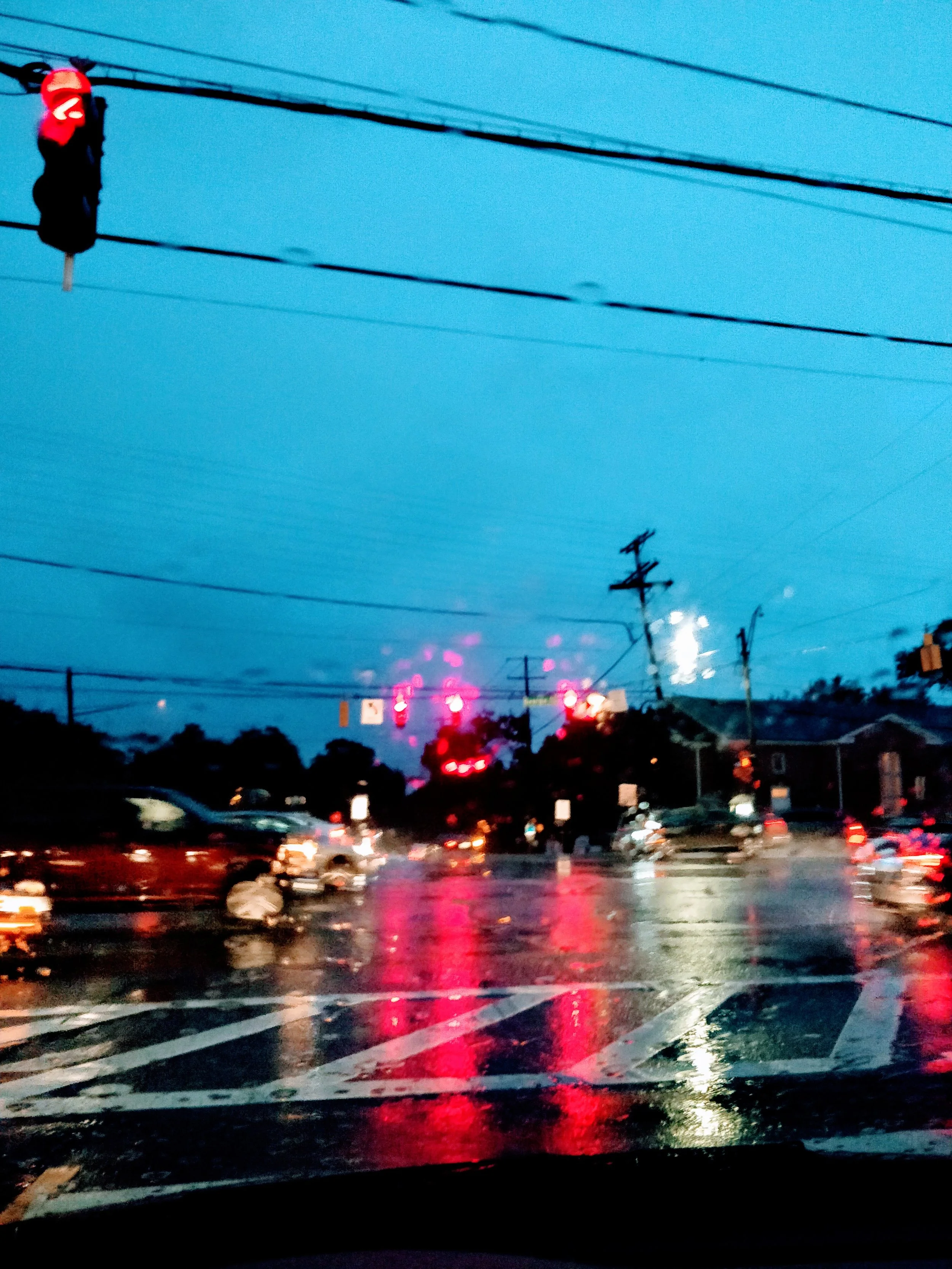 Red Lights and Rainy Days 