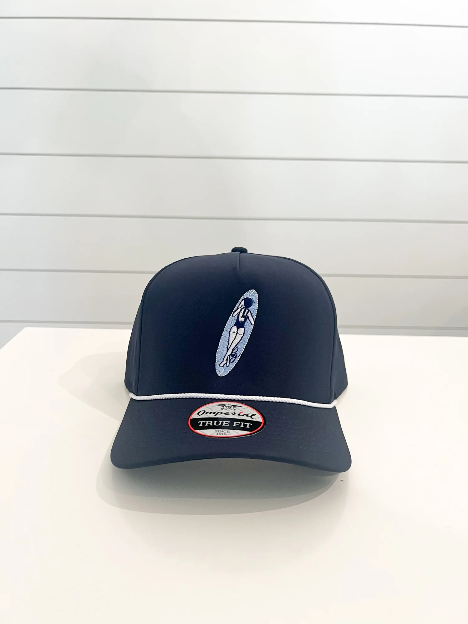 Summer Hats - Navy with Blue Surfboard