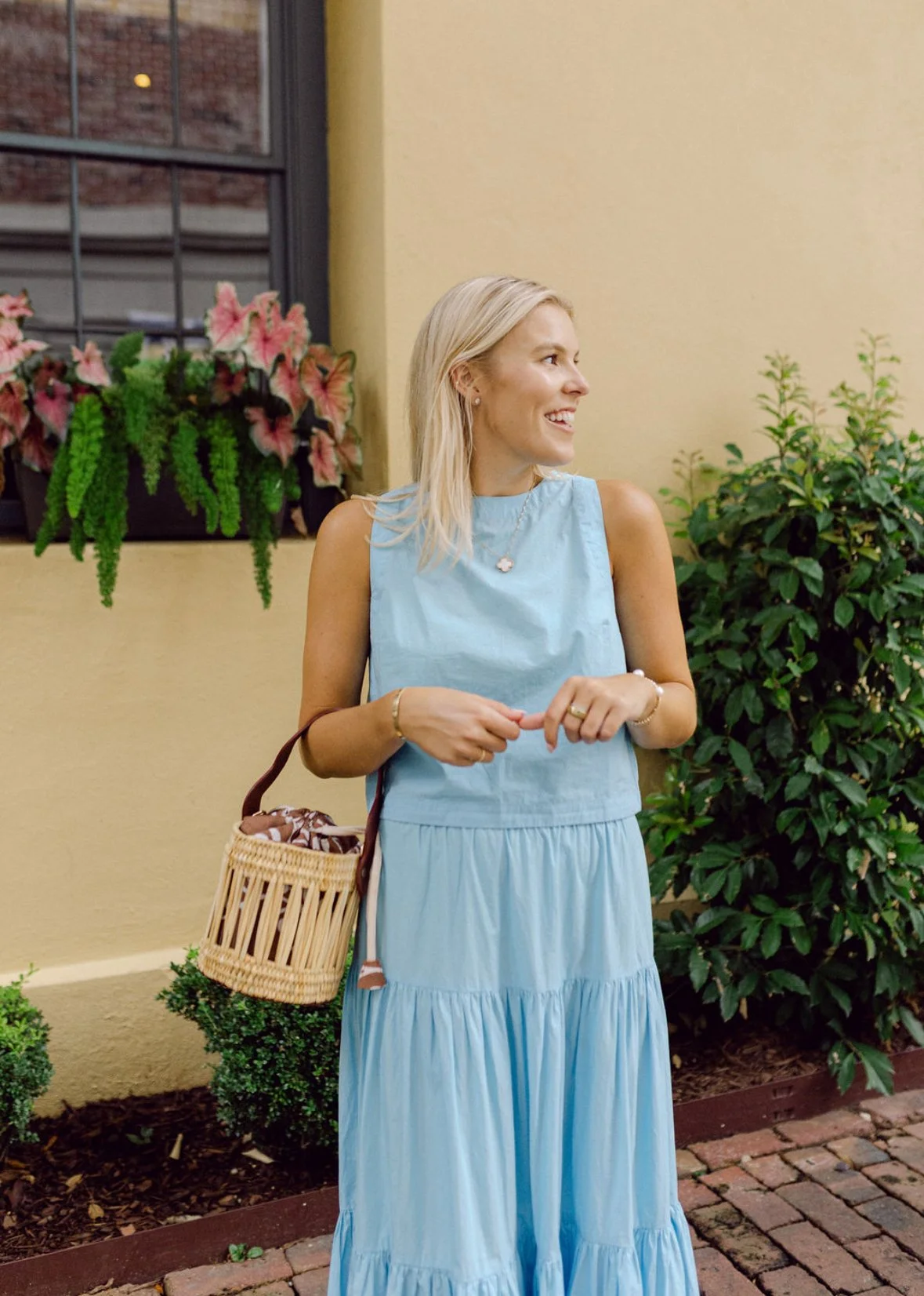 Exclusive Navy Bleu x Maggie York Emily Tote - Brown