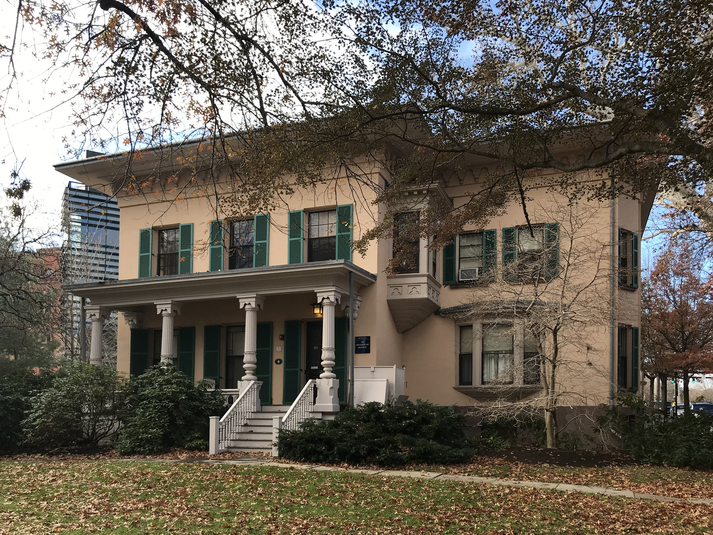 James Dwight Dana House, 24 Hillhouse Avenue. Architect: Henry Austin, 1849.