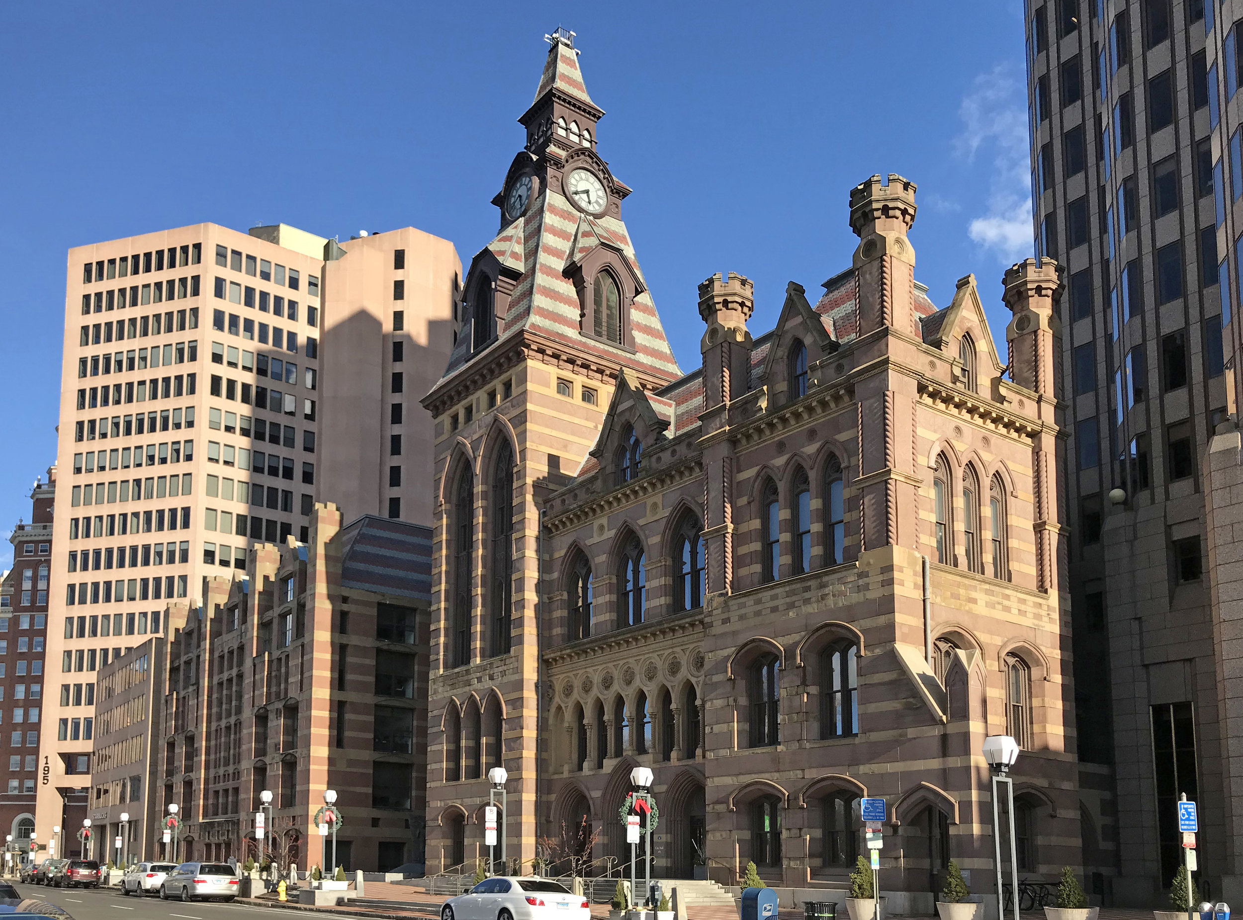 New Haven City Hall, 165 Church Street. Architect: Henry Austin, 1861.