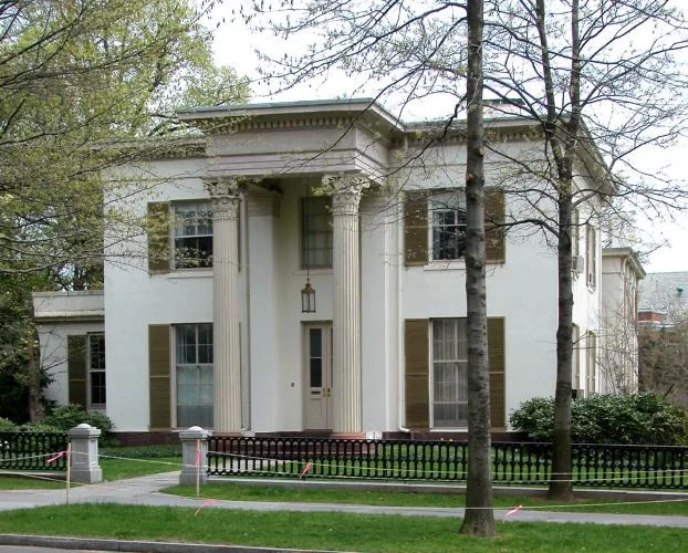 John P. Norton House, 52 Hillhouse Avenue. Architect: Henry Austin, 1848-49.