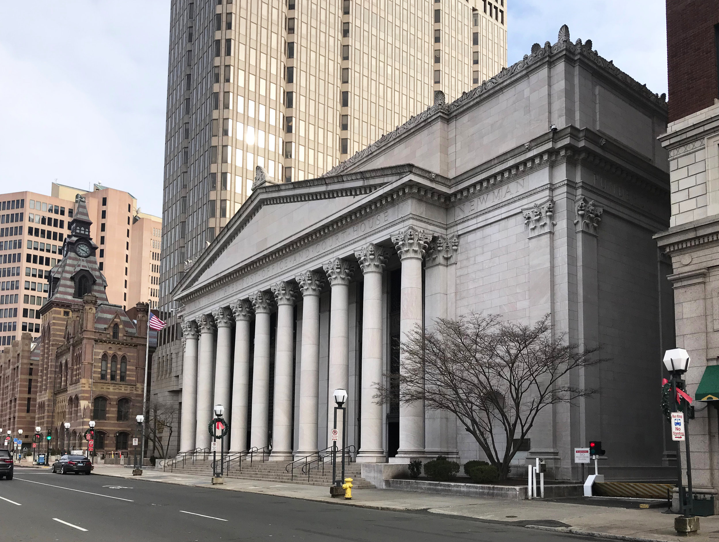 New Haven Post Office and Federal Building, 141 Church Street. Architect: James Gamble Rogers, 1913.
