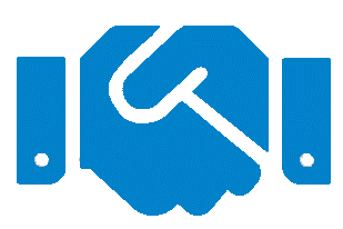 Blue Hand Shake Transparent.gif