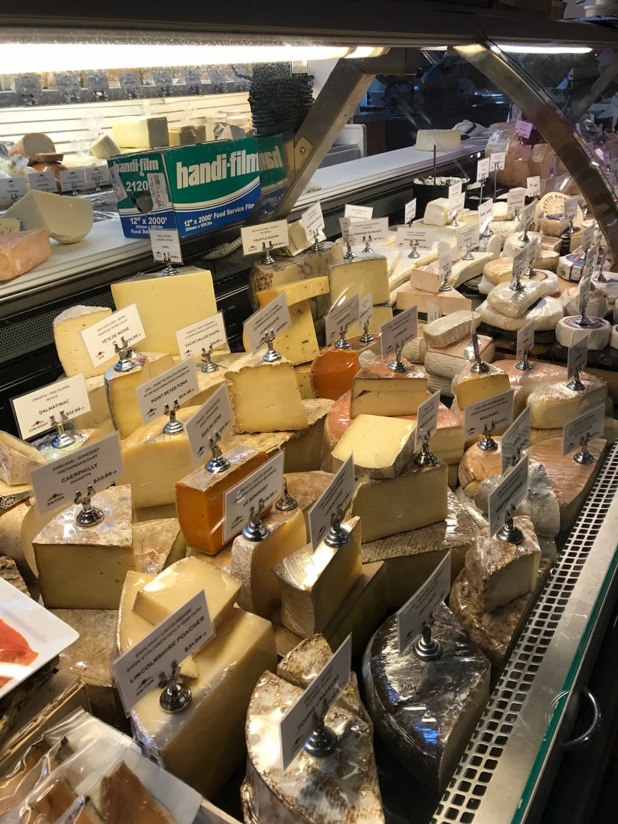 Of course, we found DeLaurenti, the Italian grocery store with the gorgeous cheese counter...