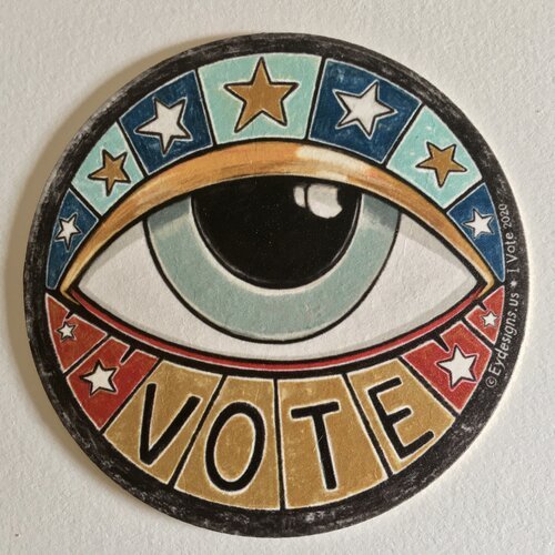 Catherine Eyde - Gifts for Art Lovers - Vote Sticker.JPG