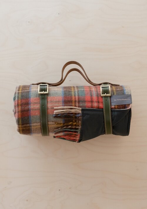 The Tartan Blanket Co. Rainbow Check Recycled Wool Picnic Blanket