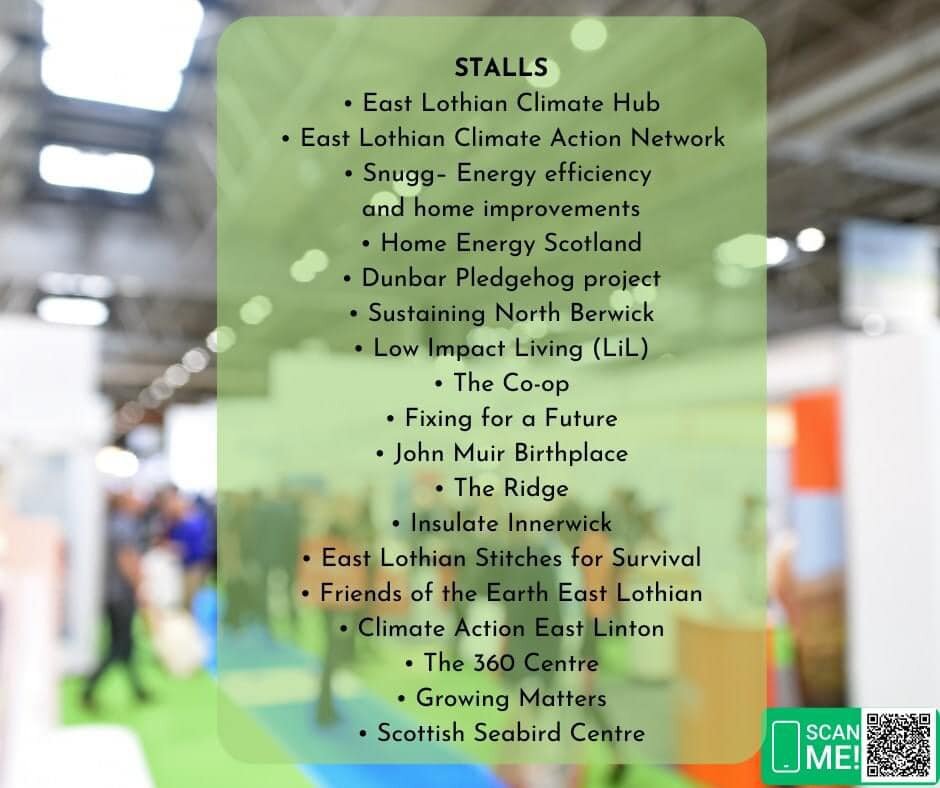 Meet the stallholders who will be at the Green Futures Festival tomorrow, Saturday 16th March 10am - 3pm.

There will also be live music including local band Goats Toes 🎼💃

Looking forward to seeing you there!

📅 When: East Lothian Green Futures F
