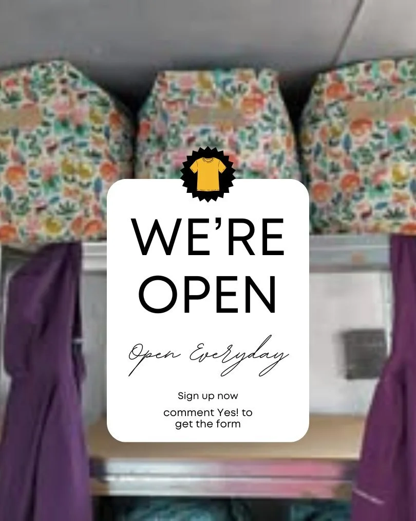 Great news - Jude &amp; the amazing volunteers have been in and completed a massive sort &amp; tidy of the Wardrobe so its open and ready for all your clothing needs.

If you're not yet signed up - comment Yes! and we'll send you the form or you can 