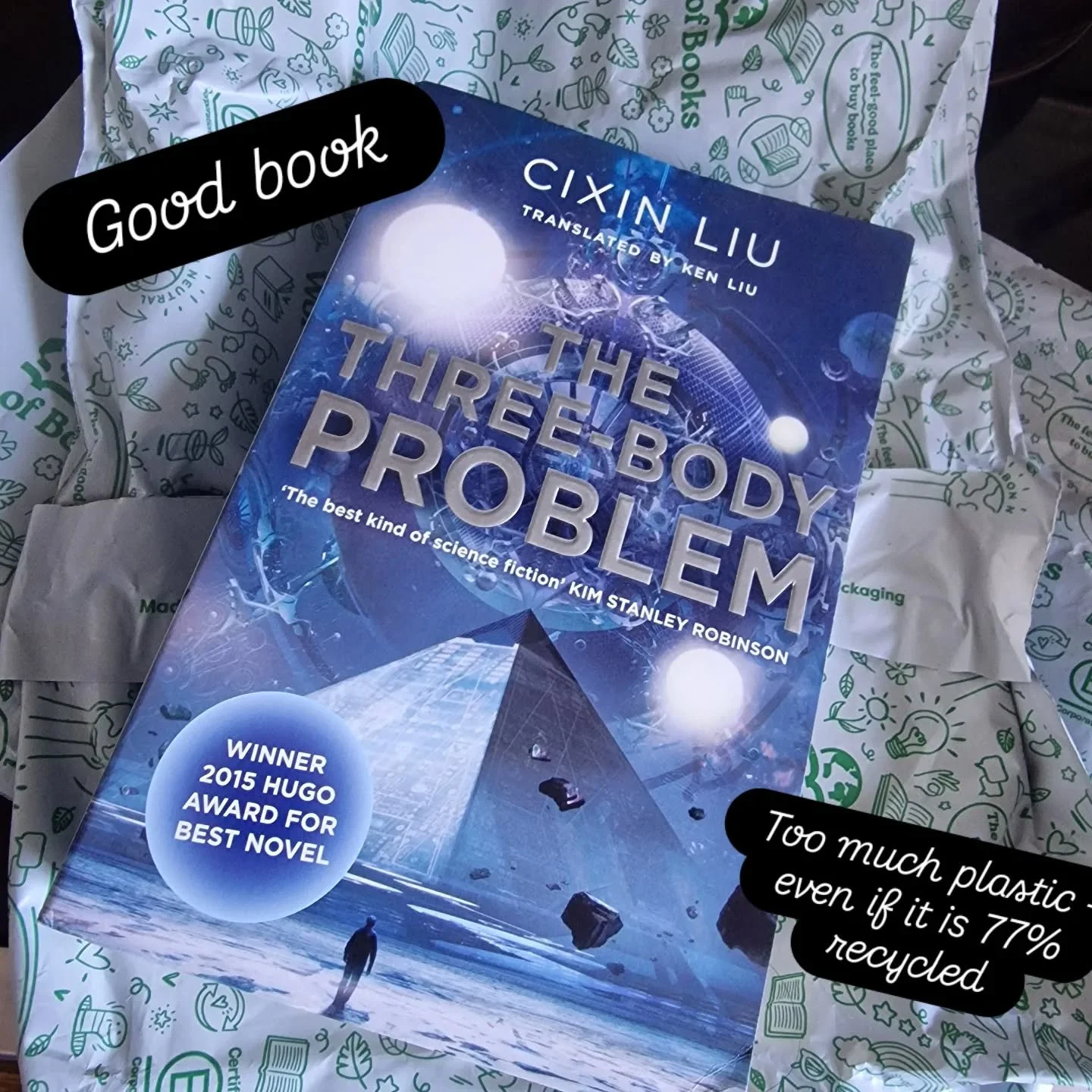 Our next Book Club read (yes I do read something other than books about the Circular economy or heartening, well occasionally 😉). Loved the TV series.

Love World of books - second hand books (and you can sell your popular titles back to them 💖). T