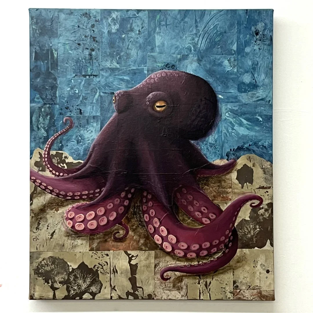 Katia Ramdas
• Stroll On The Ocean Floor
• Mixed media on canvas 
• 20 x 24 in