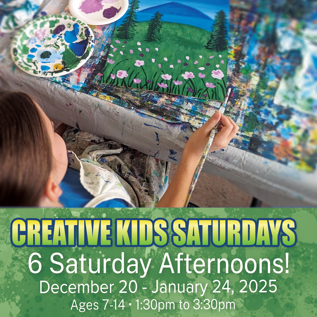 Creative Kids Saturday Afternoons! 6 Classes: December 20, 27, January 3, 10, 17, and 24, 2025