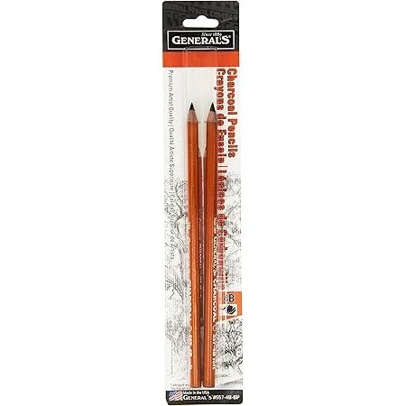 Generals Charcoal Pencil 4B - Set of 2